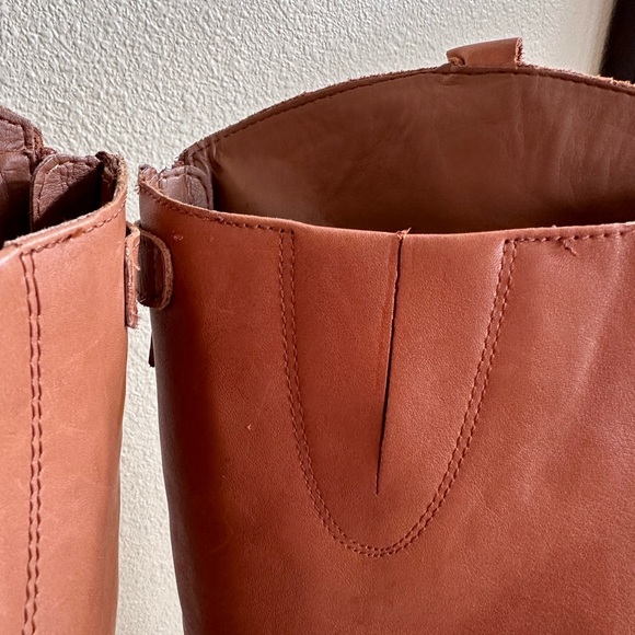 Sam Edelman Penny Whiskey Distressed Leather Knee
High Riding Boots Women's 6W - Picture 11 of 16